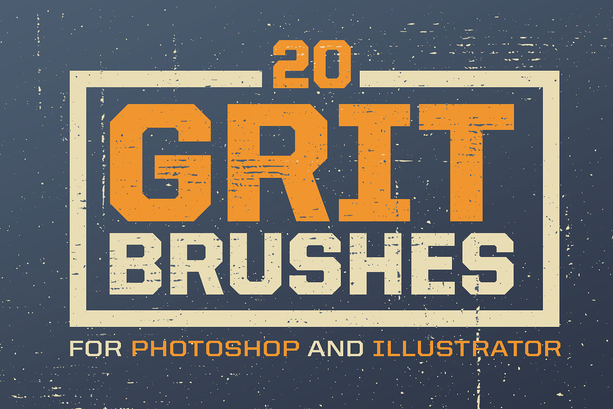 Grit Photoshop & Illustrator Brushes, a Brush Add-On by Designdell (Photo 1 of 5)