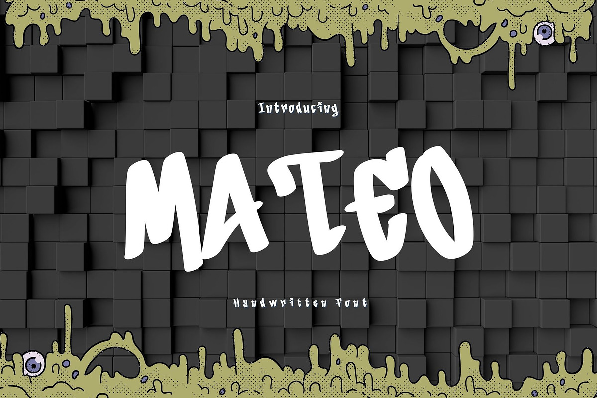 Mateo is a cute handwritten font, a Handwritten Font by Brown Cupple (Photo 1 of 6)