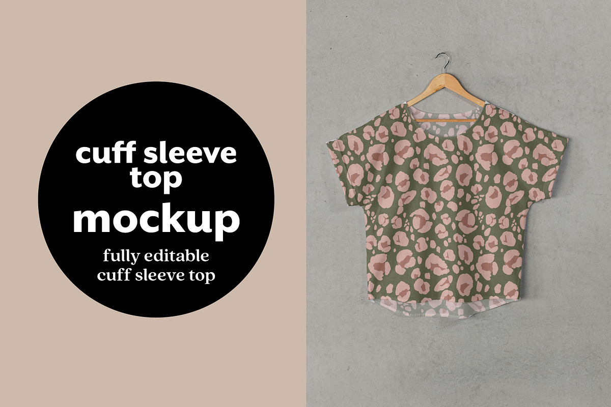 Hanging Cuff Sleeve Top Mockup, a Product Mockup by Palette & Pattern