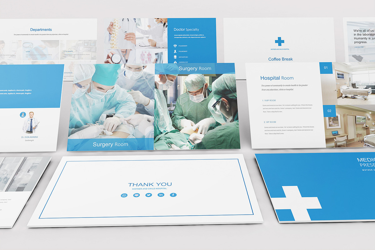 Medical and Hospital Powerpoint, a Presentation Template by Incools Stokie (Photo 7 of 10)