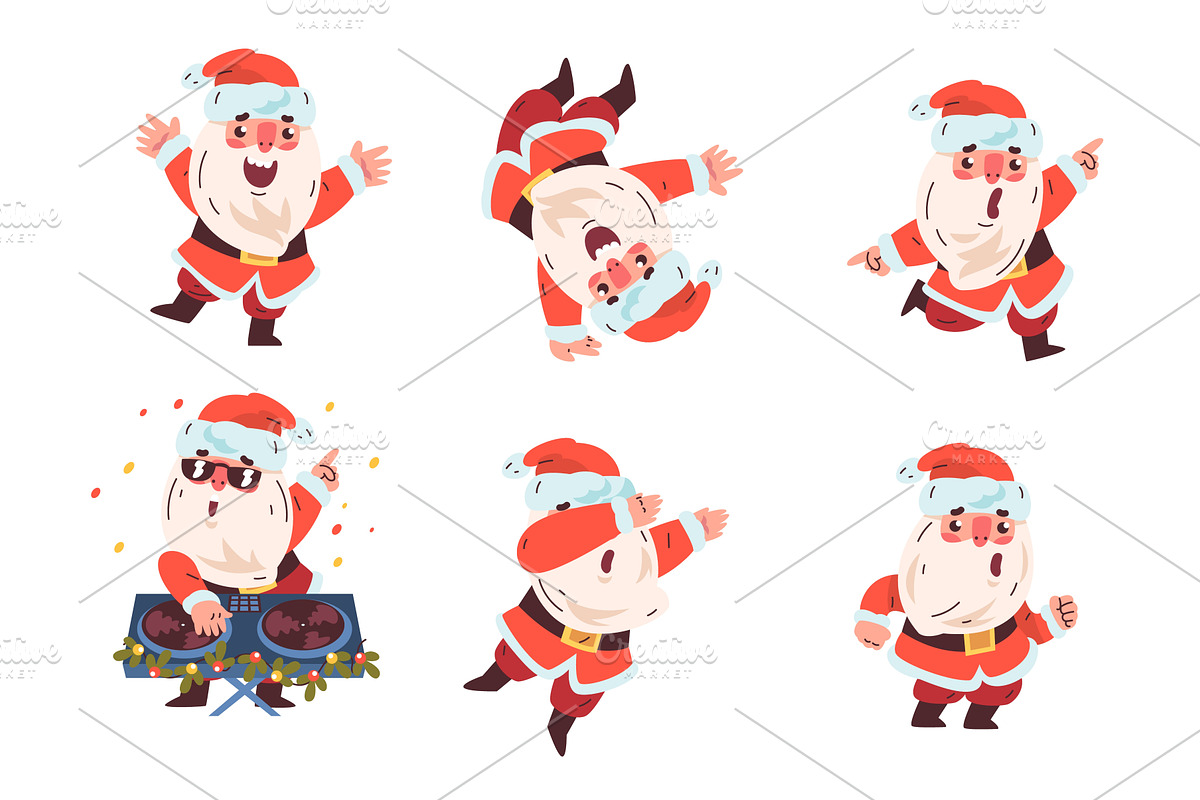 Dancing santa claus. Christmas, an Object Illustration by Stock-Smart-Start