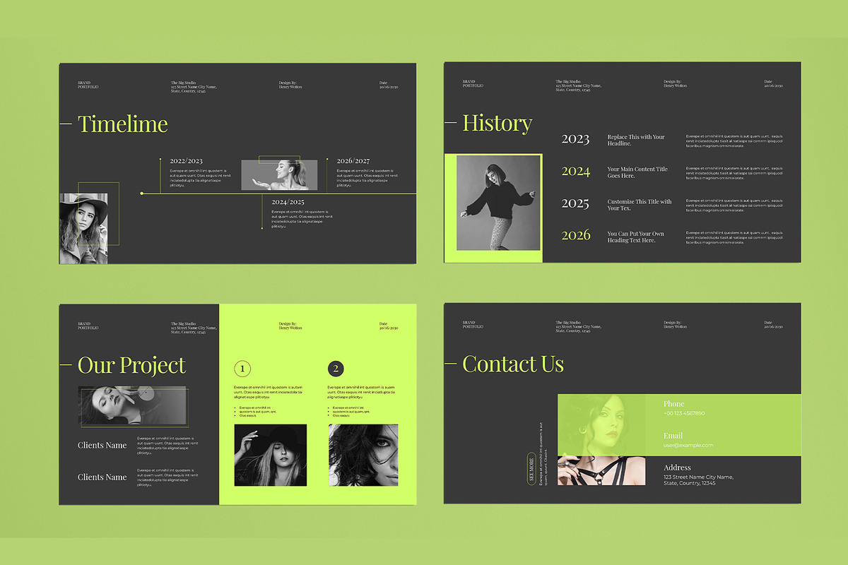 Portfolio Presentation Template, a Presentation Template by MightyDesign (Photo 5 of 8)
