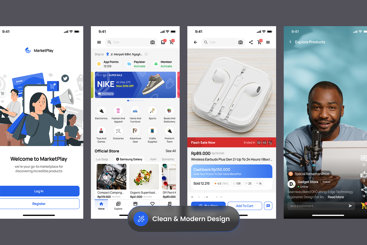 E-commerce Shopping Mobile App, a Websites & App Template by SLAB! Design (Photo 4 of 4)
