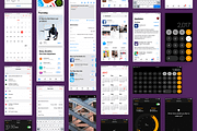 iOS11 GUI KIT Illustrator Sketch XD, an UI Kit Template by Ui Markets (Thumbnail 11 of 21)