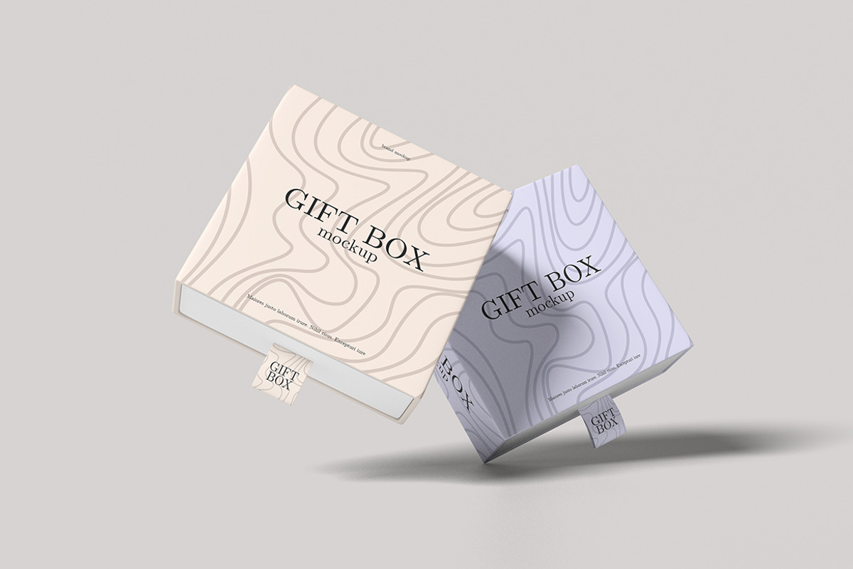 Clean Gift Box Mockup, a Packaging Mockup by My Code Std (Photo 5 of 5)