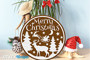Merry Christmas Door Hanger LaserCut, a Decorative Illustration by OTVEY DESIGN (Thumbnail 10 of 13)