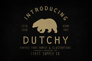 Dutchy - Vintage Type Family +Extras, a Sans Serif Font by Craft Supply Co. (Thumbnail 1 of 11)