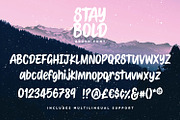 STAY BOLD Brush Font, a Font by Sam Parrett (Thumbnail 6 of 6)
