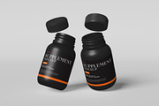 Supplement Bottle Mockup, a Packaging Mockup by GraphicWindow (Thumbnail 5 of 6)