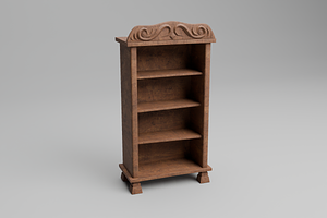 3D Medieval Wooden Shelf, a Furniture 3D Model by Dudukbersama