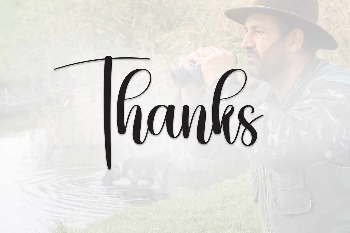 Hunting | Script Font, a Handwritten Font by Scratchones (Photo 9 of 9)