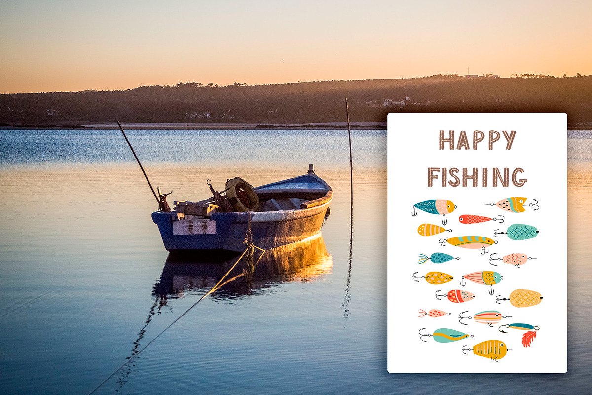 Fishing pattern, a Pattern Graphic by Tani Kuzminka (Photo 13 of 13)