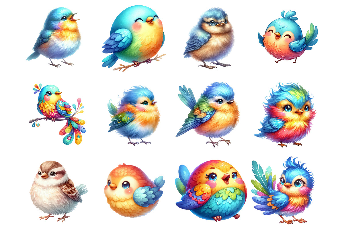 Watercolor Cute Bird Sublimation, a Graphic by CitraGraphics (Photo 2 of 5)