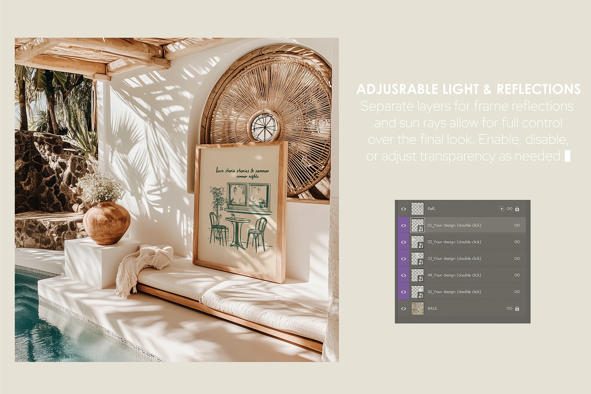 AUTHÉNTIC RETREAT | Frame mockup set, a Household Mockup by SCHÉRI (Photo 5 of 15)