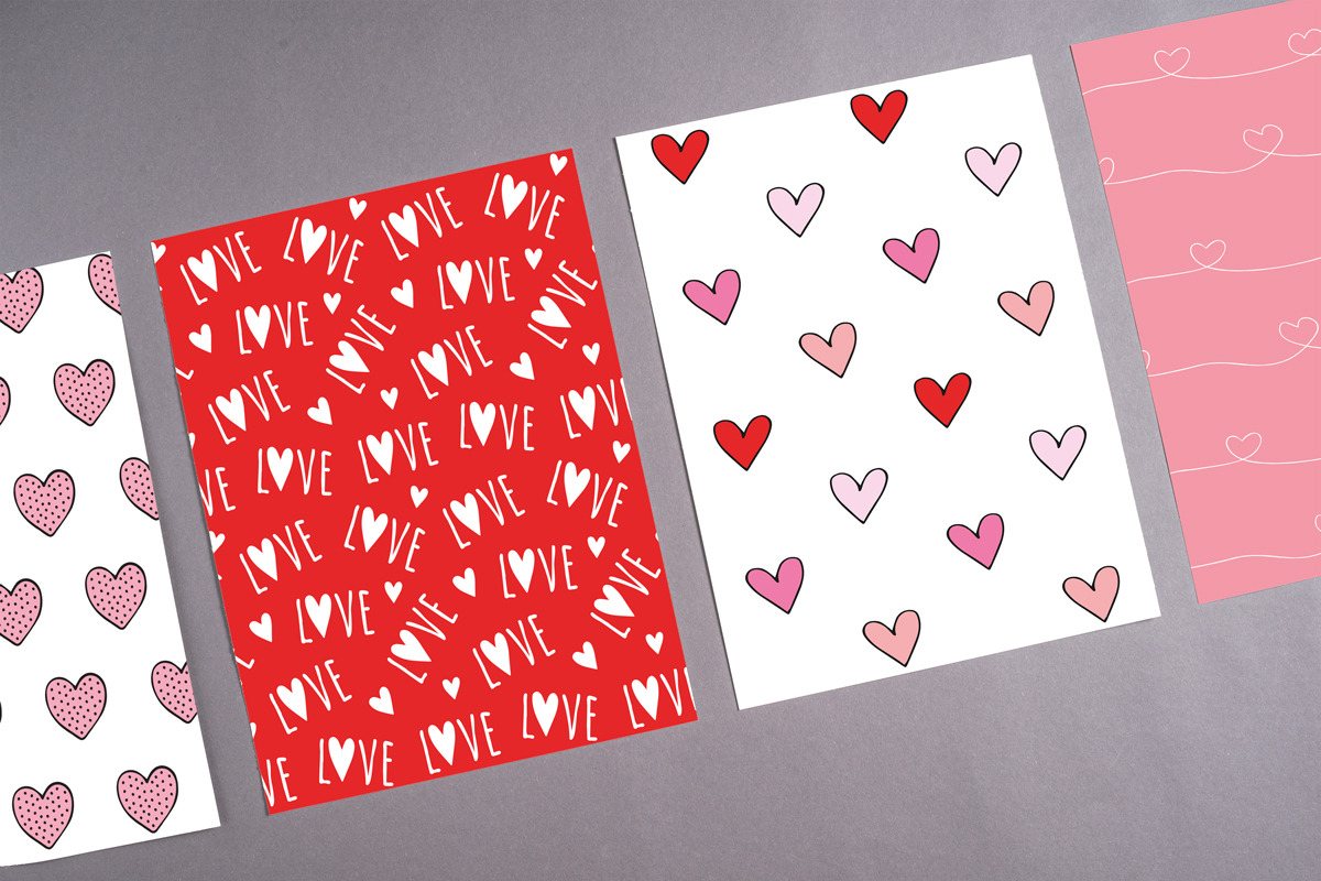 Valentine seamless patterns set, a Pattern Graphic by Swetsol (Photo 7 of 10)