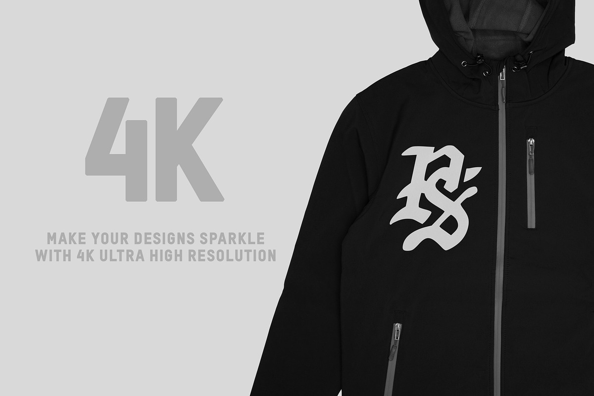 Independent EXP35SSZ Shell Jacket, a Hoody Mockup by Pixel Sauce™ (Photo 3 of 6)