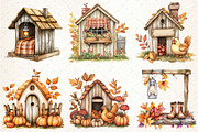 Autumn Chicken Coop Clipart, an Illustration by Libby Wishes (Thumbnail 3 of 7)