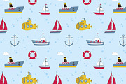 Nautical Collection, a Background Graphic by Alina Tsesarskaya (Thumbnail 3 of 4)