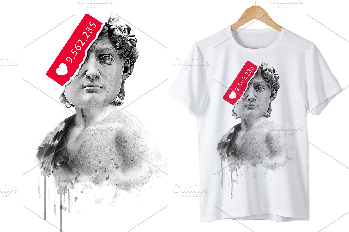 T-shirt Prints.David statue artwork, a Texture Illustration by StudioLondon (Photo 1 of 3)