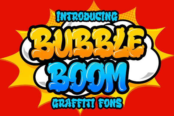 Bubble Boom - Graffiti Font preview 8