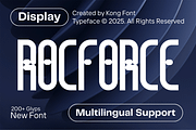 Rocforce - Modern Display Font, a Handwritten Font by overlaytemplates (Thumbnail 1 of 5)