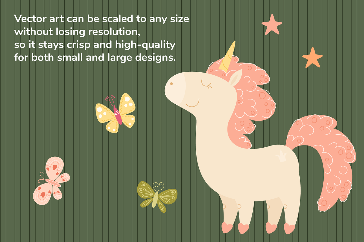 Garden Unicorns. Vector Set, an Object Graphic by Digitaliya (Photo 5 of 9)