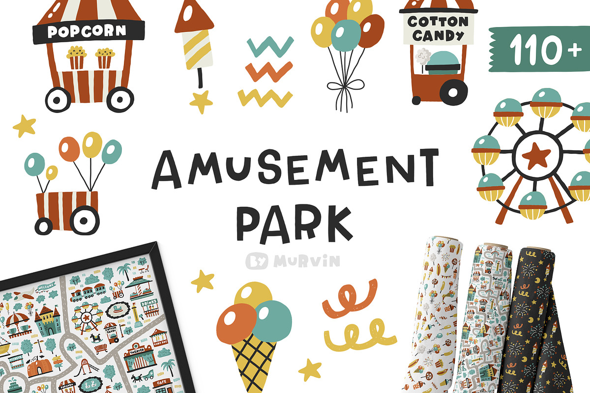 Amusement park. Map creator, a Background Graphic by Murvin (Photo 1 of 9)