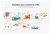 Wellness Instagram Feed Canva, a Social Media Template by Cultive Creative (Thumbnail 9 of 13)