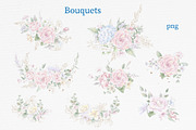 Watercolor flowers Roses clipart, an Illustration by Yuliya Art (Thumbnail 7 of 19)
