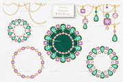 Crystal gold Jewelry Watercolor, an Object Graphic by svetlanaARTdreams (Thumbnail 6 of 14)