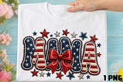 American Mama PNG, 4th of July PNG, an Illustration by DreamCafeArt (Thumbnail 4 of 5)
