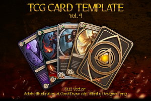 TCG Card Game Template vol. 4