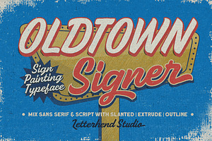 Oldtown Signer - Sign Painting Type, a Script Font by Letterhend Studio