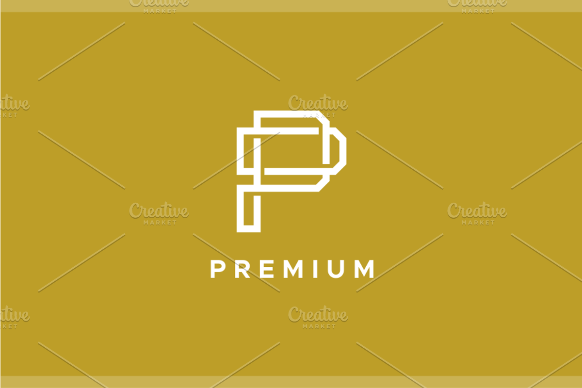 Monogram P Logo, a Branding & Logo Template by yopie