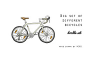 Big set of different bicycles., a Healthcare Illustration by WINS Doodle shop (Thumbnail 1 of 5)