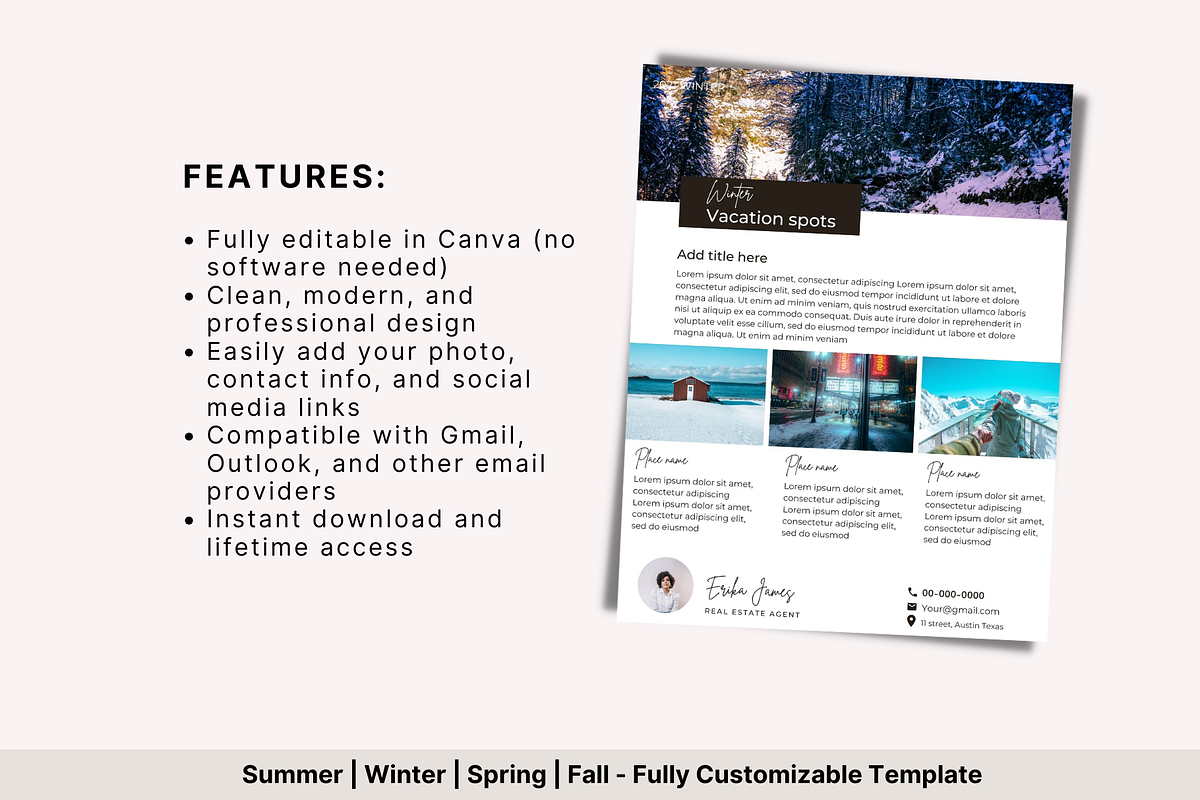 Real Estate Newsletter Canva, a Marketing Template by Modernastic - Canva (Photo 6 of 6)