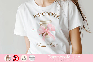 Iced Coffee Social Club Png