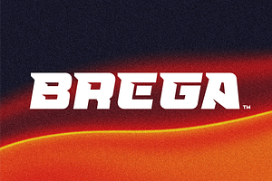 BREGA – Bold Sport Display Font