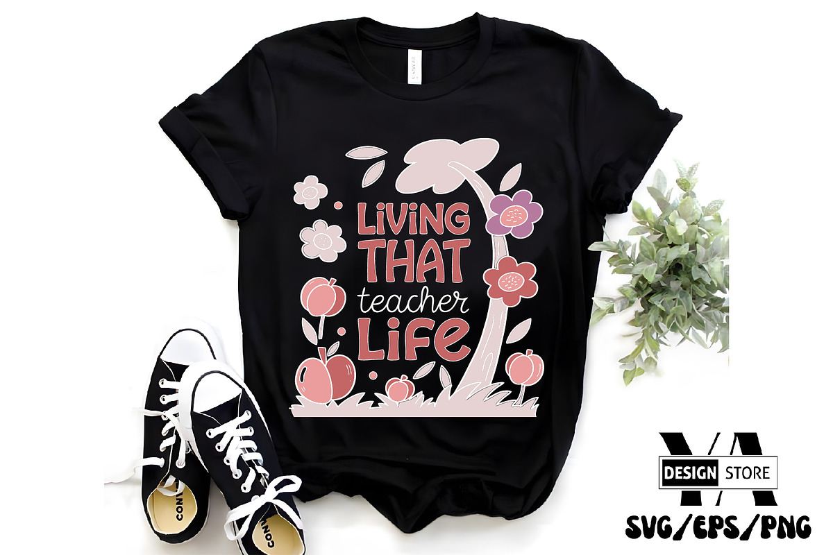 Teacher Boho Floral SVG PNG Bundle, an Illustration by Ya_ Design Store (Photo 16 of 17)