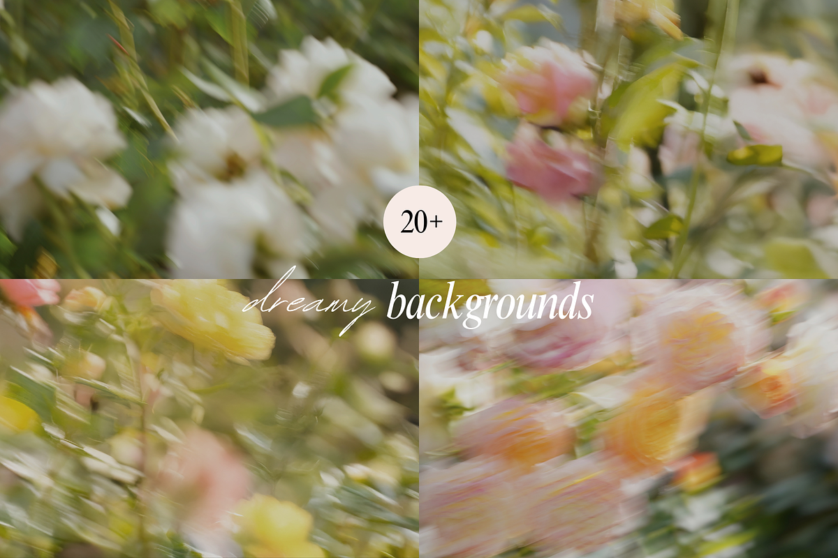 Delicate Blurry Floral Backgrounds, a Background Graphic by eclosque (Photo 17 of 31)