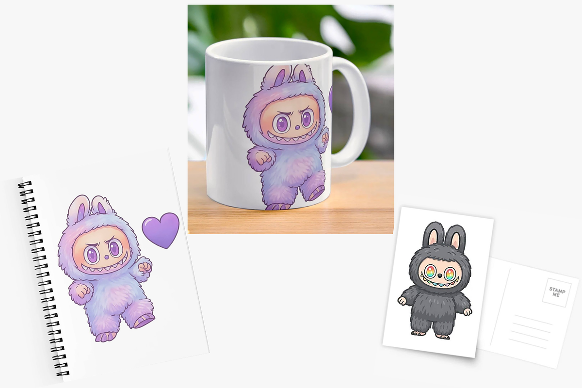 LABUBU Rainbow Characters, an Object Illustration by MarisoArt (Photo 6 of 6)