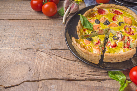 Homemade quiche Lorraine, a Food & Drink Photo by Rimma
