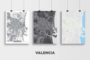 5 maps of Spanish cities, an Illustration by MaximGertsen (Thumbnail 5 of 9)