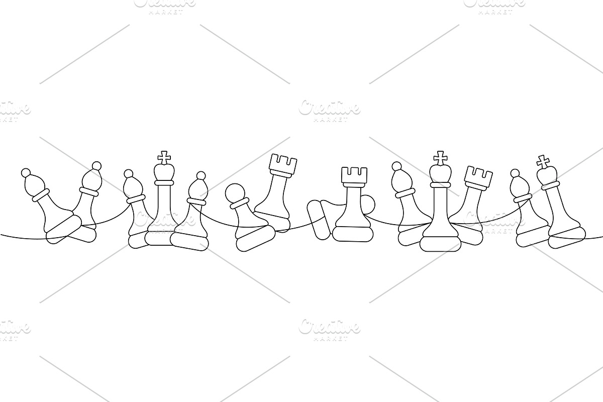 Continuous line illustration of, an Illustration by GraphiShop