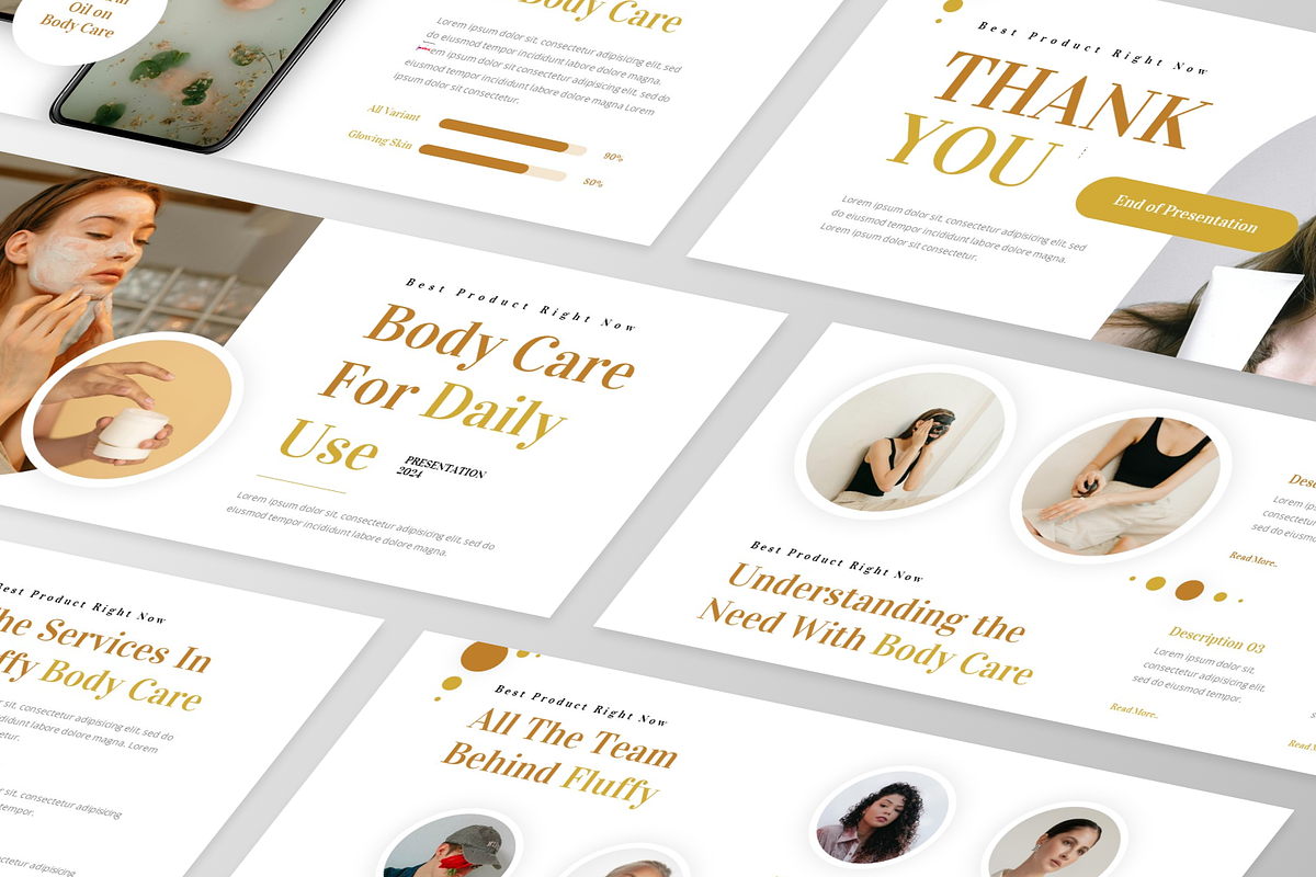 Fluffy - Body Care PowerPoint, a Presentation Template by GraphauseProject (Photo 3 of 6)