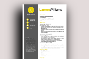 Citrus Modern Resume Template