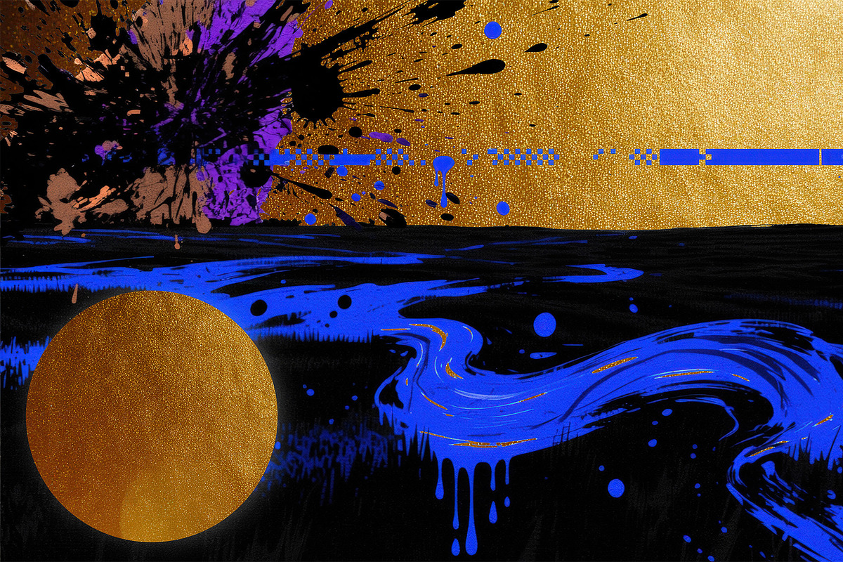 Royal Blue Gold Backgrounds, a Decorative Illustration by StockVerse Creative (Photo 4 of 4)