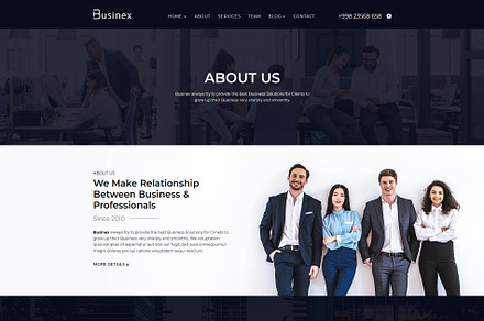 React Corporate Template - Businex, a React Template by HasThemes