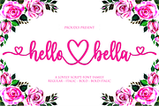 hello bella, a Script Font by N (Thumbnail 1 of 12)