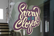 Open & Closed Vector Lettering Set, an Illustration by Malena (Thumbnail 4 of 4)